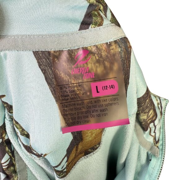 Energy Zone Blue Camo Quarter Zip Pullover W Sz L - Picture 4 of 11